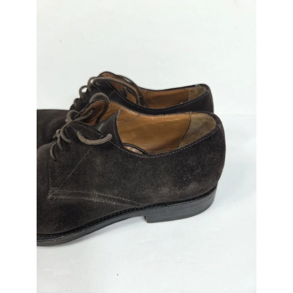 AQUATALIA Made In Italy Oxfords Brown Suede Shoes Size 8 Men